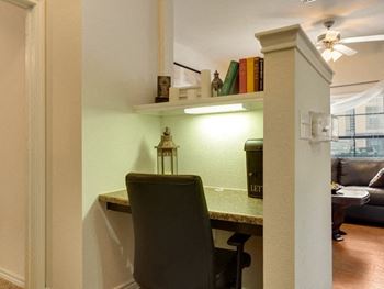 Built-in desks